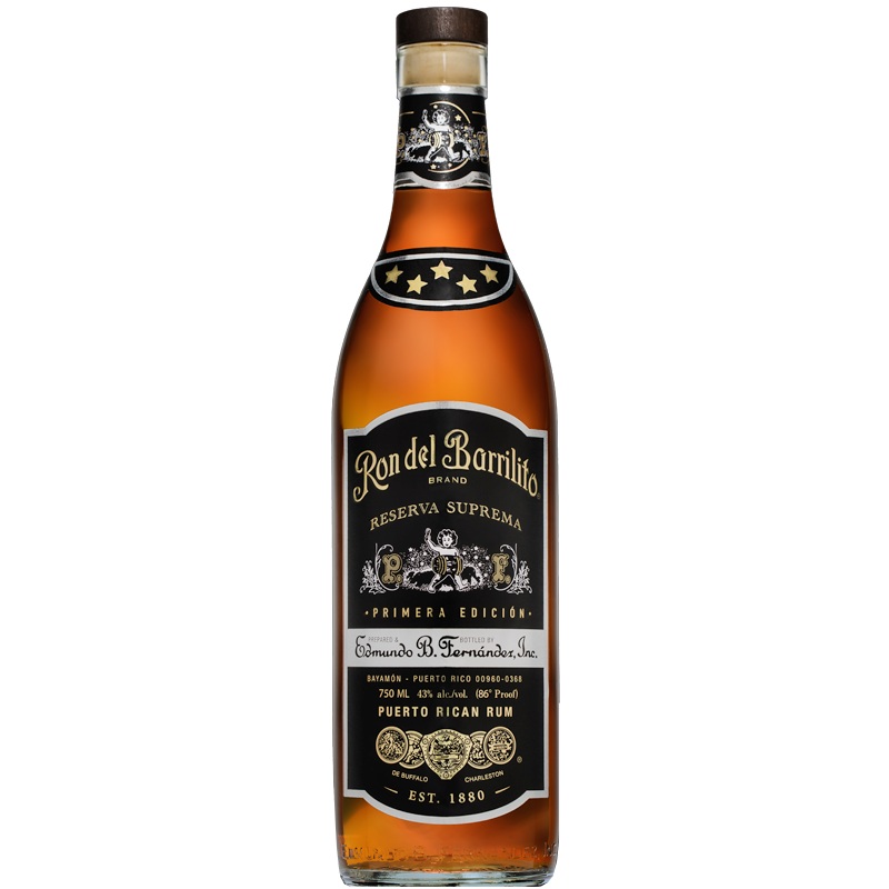 Rone Del Barrilito Aged Rum 5 Stars Primera Edicion Reserva Suprema 86 750 ML