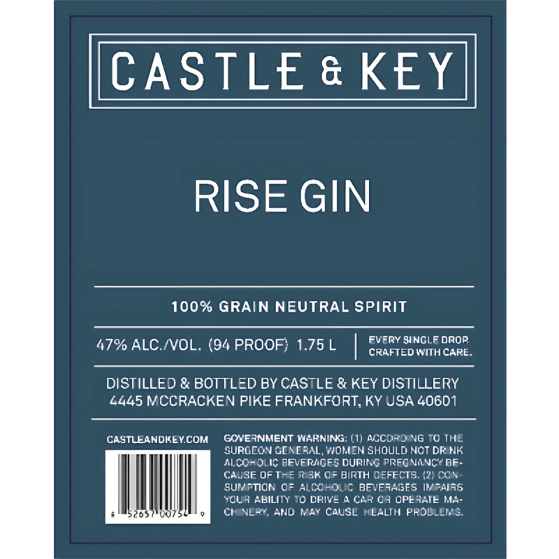 Castle & Key Rise Gin 1.75L