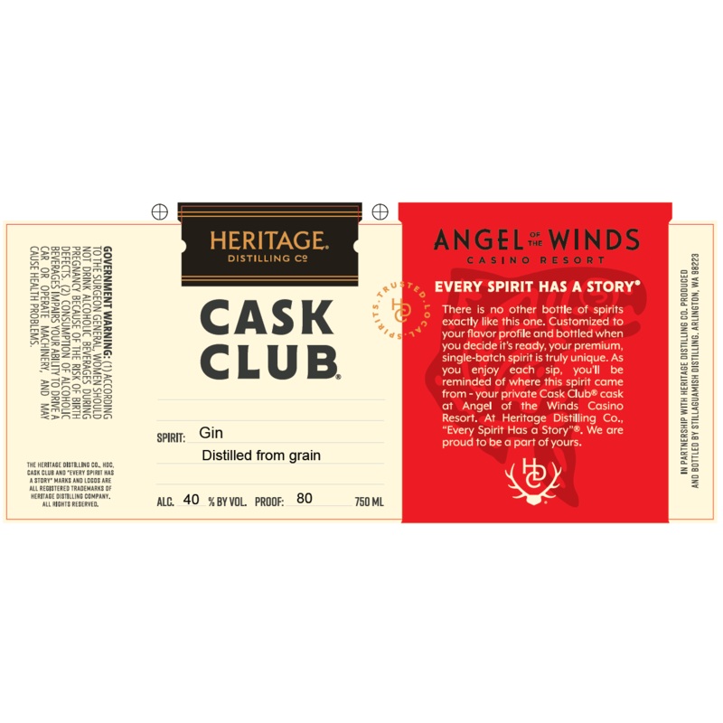 Heritage Distilling Co. Cask Club Gin