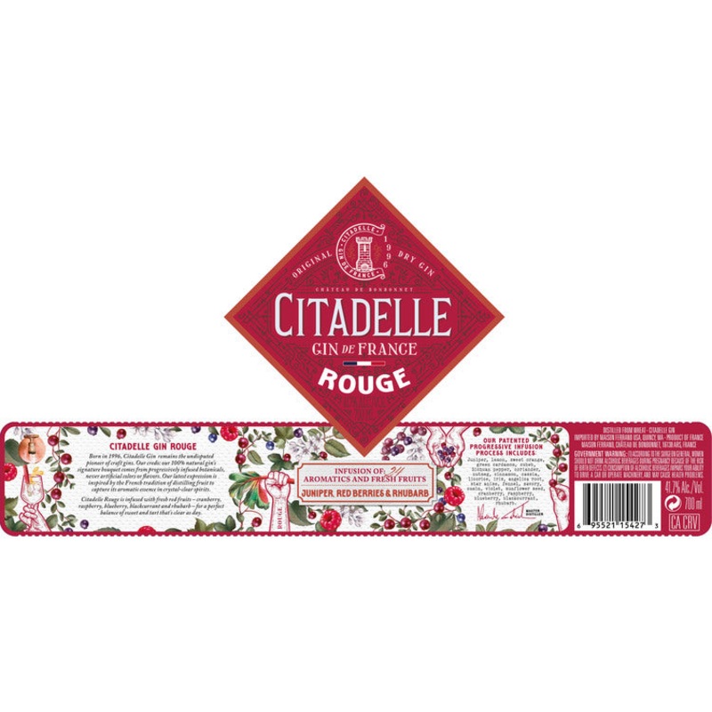 CITADELLE GIN ROUGE 83.4