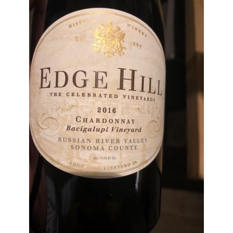 Edge Hill Chardonnay Bacigalupi Vineyard 2016 750ml