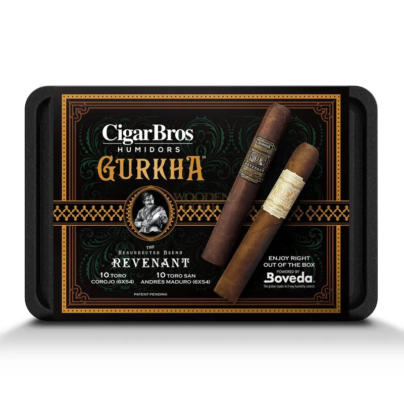 Gurkha Premium Cigars Set + Personal Humidor by CigarBros