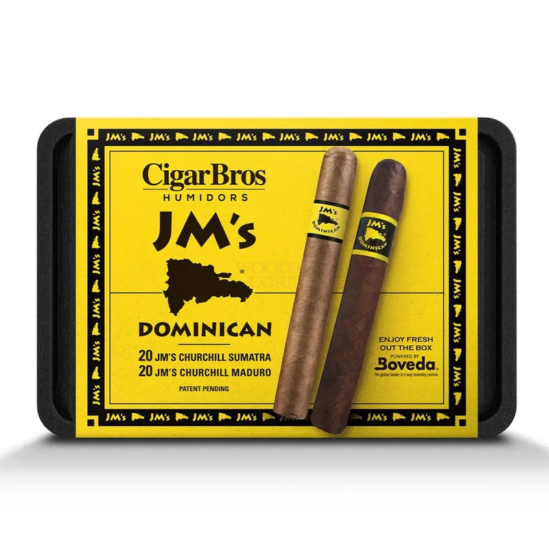 JM's Premium Cigars Set + Personal Humidor by CigarBros