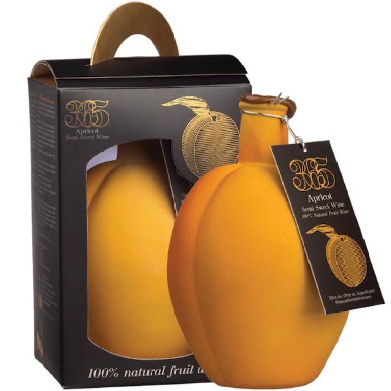 365 Apricot Semi-Sweet Wine Souvenir Gift Box - 750ml