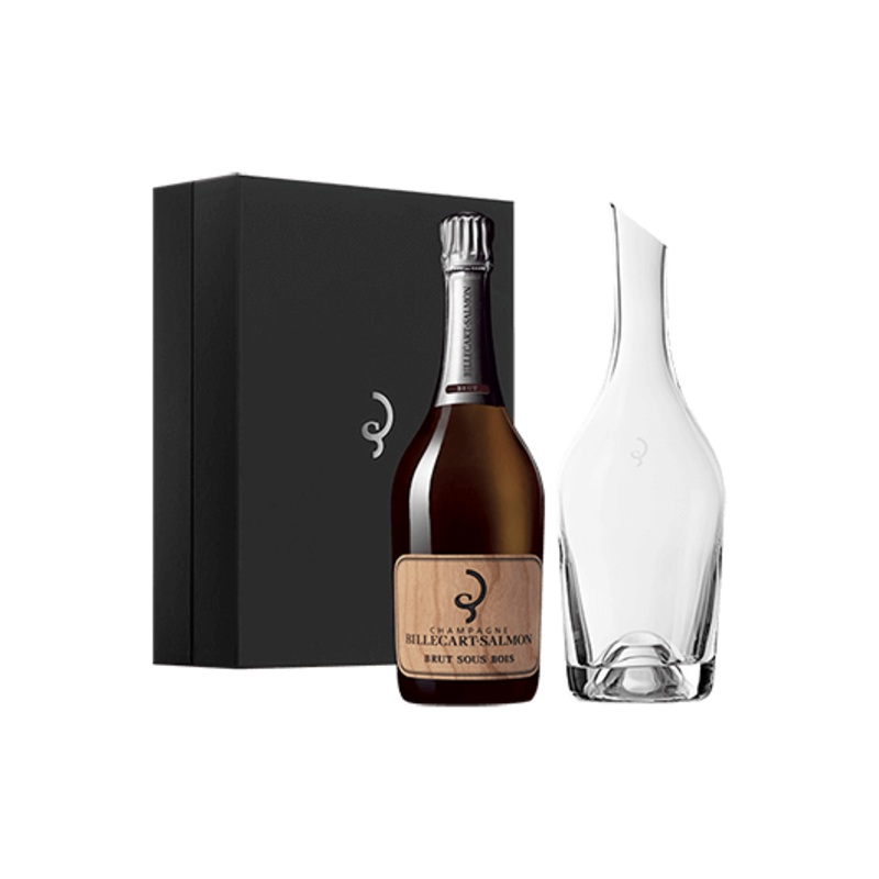 Billecart Salmon Brut Sous Bois Champagne  Carafe Gift Set 750 ML