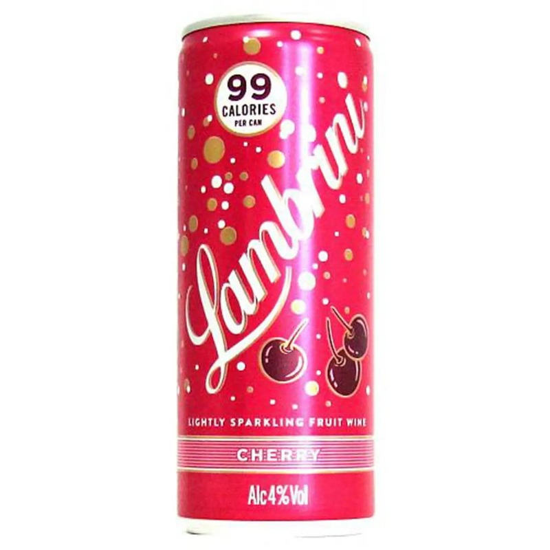 Lambrini Very Cherry Slightly Sparkling Fruit Wine Can, 250 ml