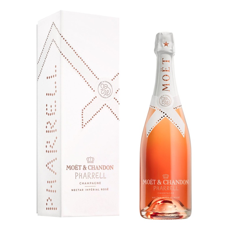 Mot & Chandon Nectar Imprial Ros Pharrell Williams Limited Edition Champagne Gift Box, 75 cl