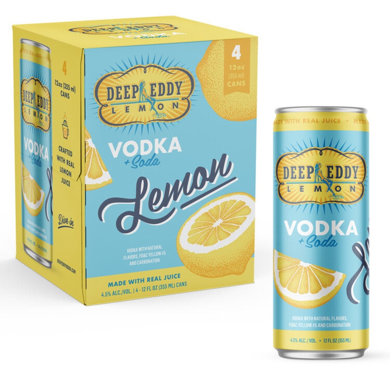 DEEP EDDY SELTZ VOD LEMON CAN6/4P