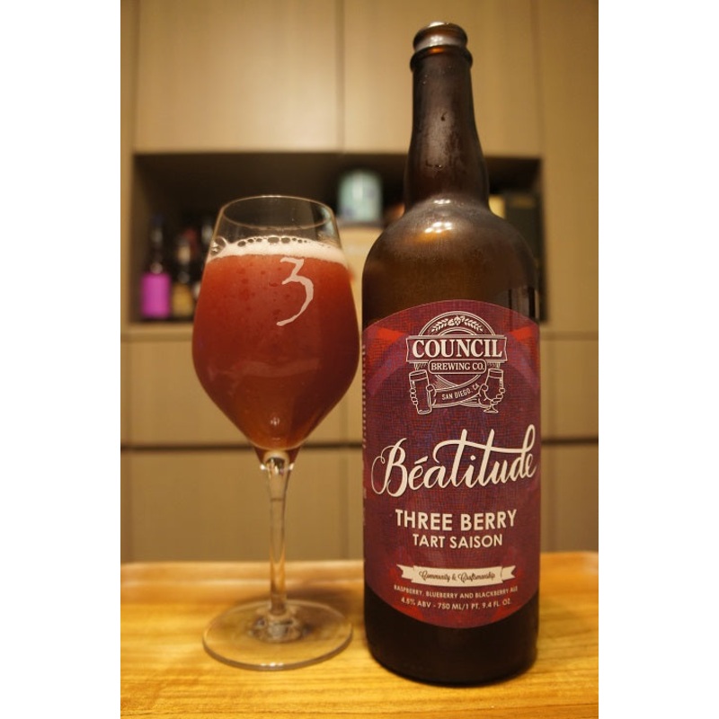 Council Beatitude Tart Saison Three Berry 750ml