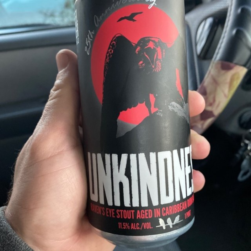 Eel River Brewing Unkindness Caribbean Barrel Aged Imperial Stout Single 16oz can