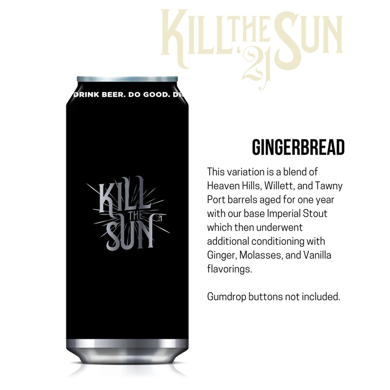 Ex Novo Kill The Sun Barrel Aged Gingerbread Imperial Stout Single 16oz can