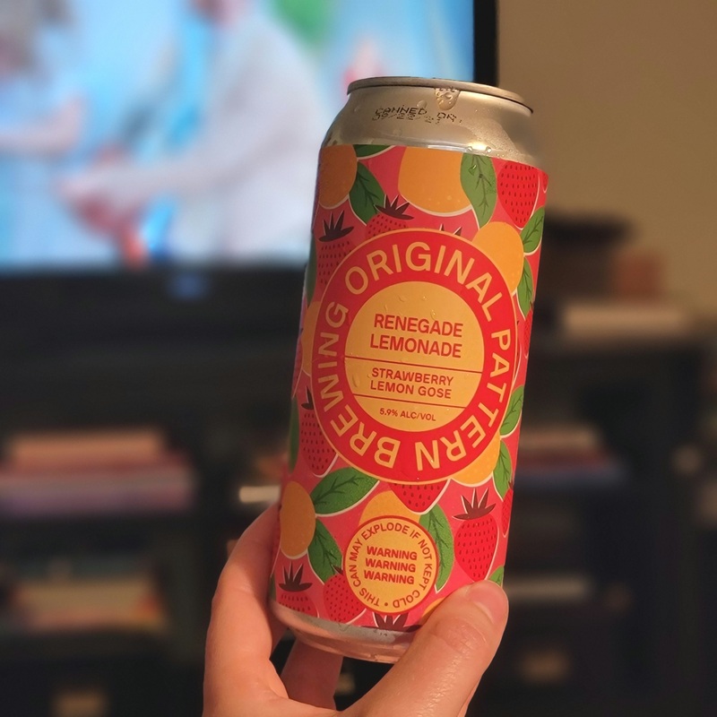 Original Pattern Renegade Lemonade Strawberry Gose Single 16oz can