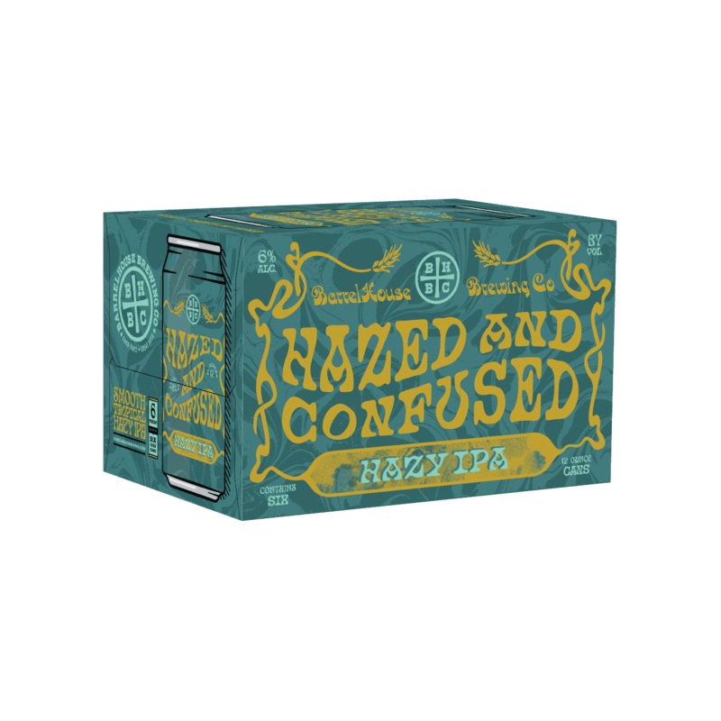 BARRELHOUSE Hazed And Confused Tropical Hazy IPA 6pk