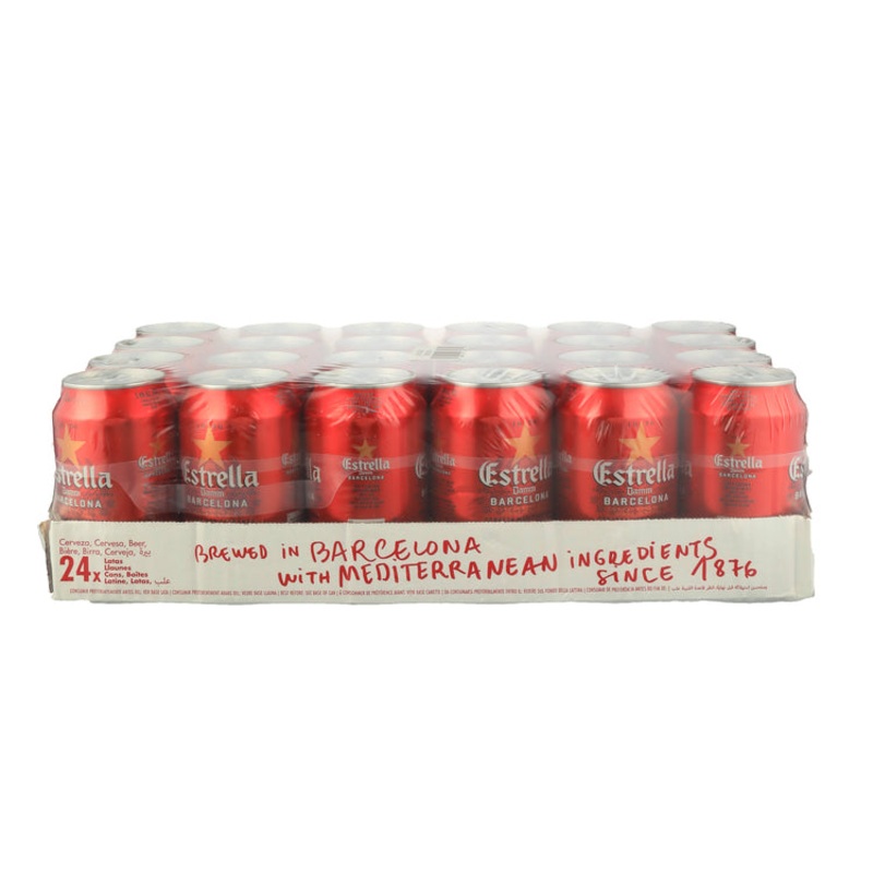 ESTRELLA DAMM LAGER CAN 4/6PK