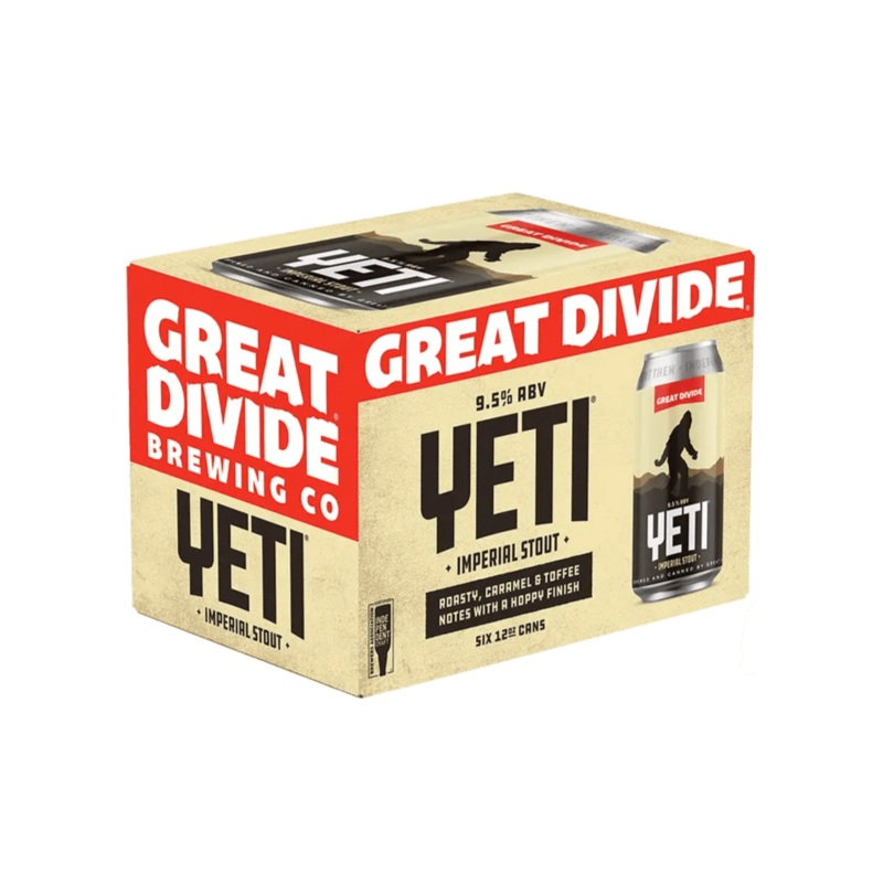 GREAT DIVIDE Yeti Imperial Stout Cans 6 Pack