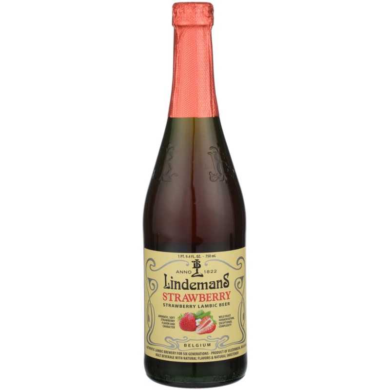 LINDEMANS LAMBIC STRAWBERRY BEER