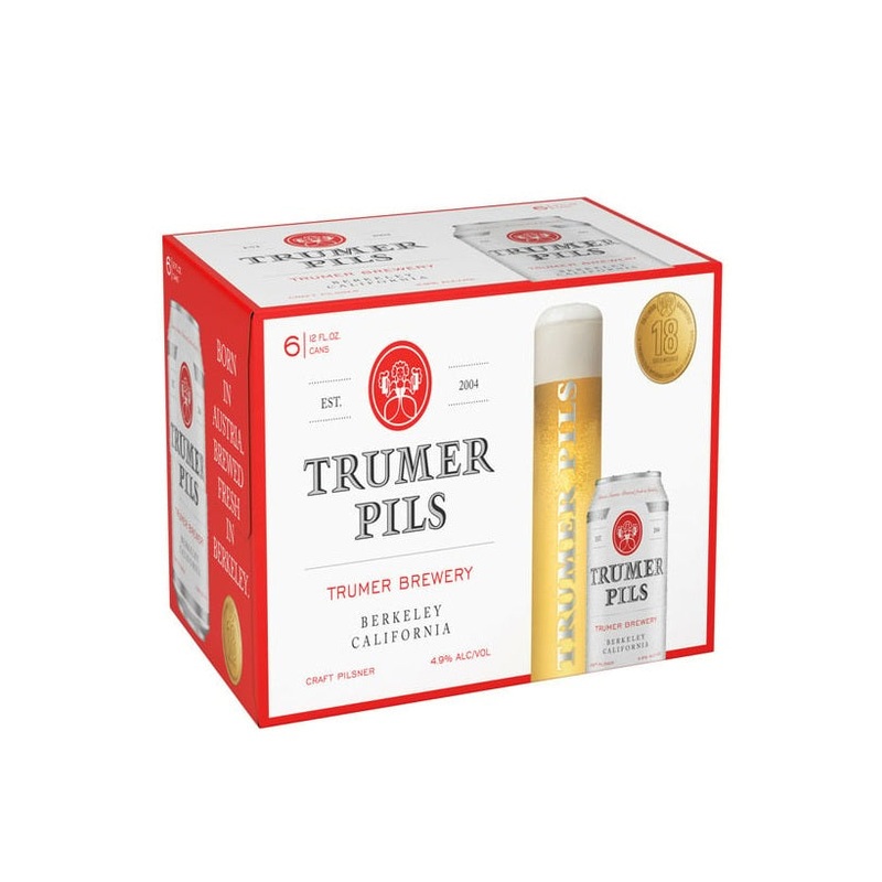 TRUMER PILS Pilsner 6 Pack Cans