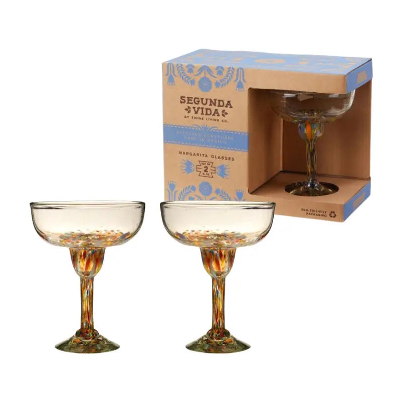 Artistico Recycled Margarita Glass Set by Twine Living