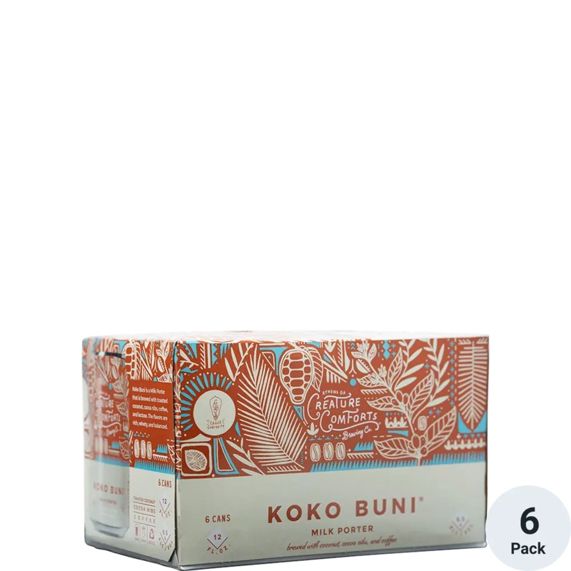 Creature Comforts Coco Buni Milk Porter 12oz 6pack Cans