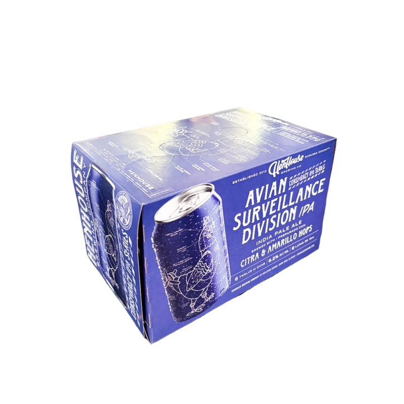 HEN HOUSE BREWING Avian Surveillance Division IPA 6 Pack