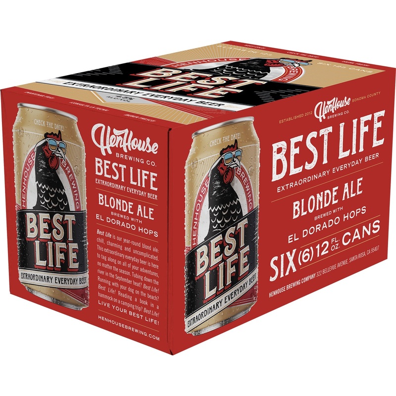 HEN HOUSE BREWING Best Life Blonde Ale 6 Pack