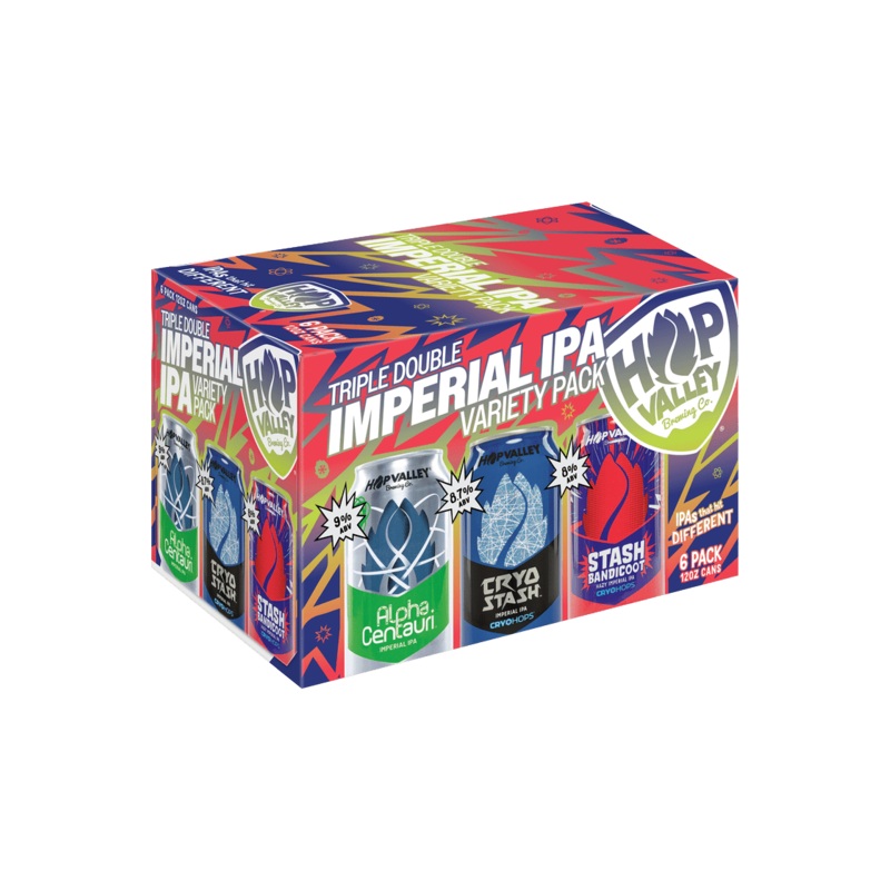 HOP VALLEY Triple Double Imperial IPA Variety Pack 6pk