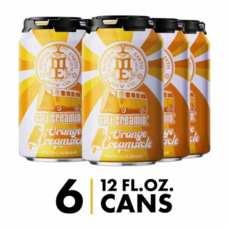 Mother Earth Cali Creamin Peaches & Cream 6pk Cans