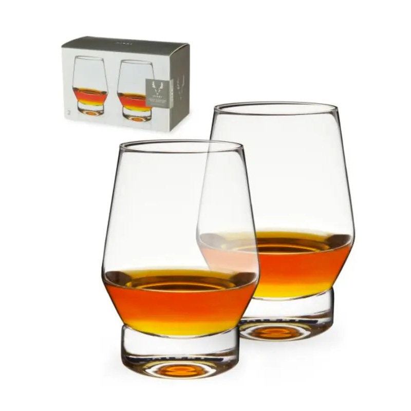 Raye Weighted Crystal Whiskey Glasses Viski