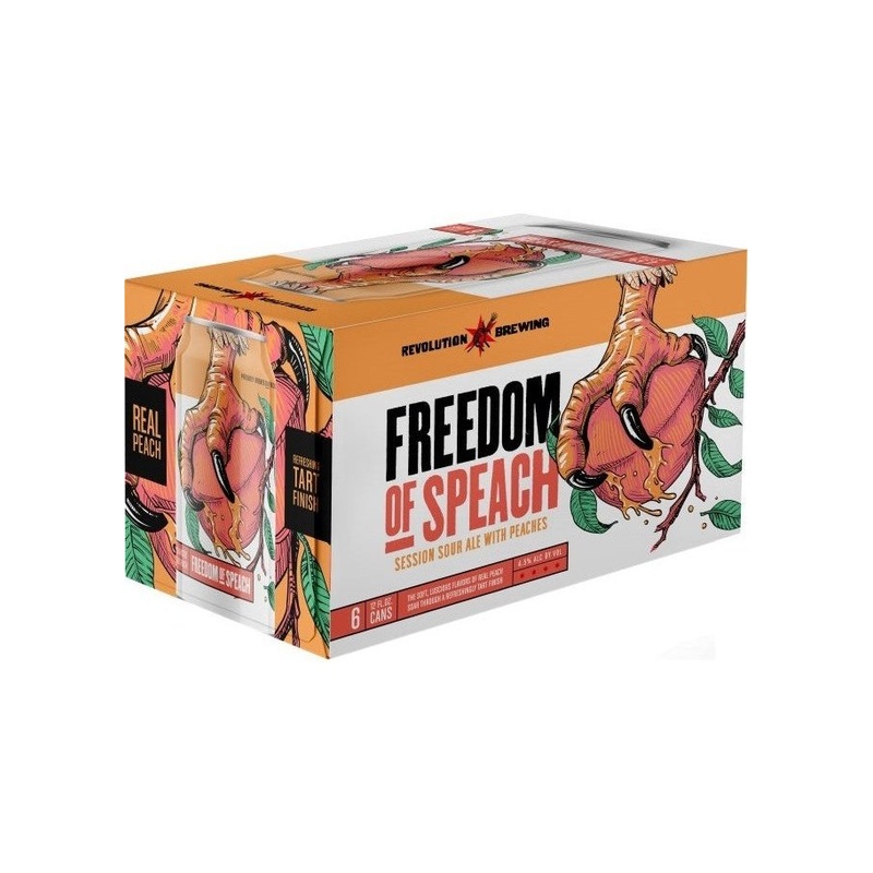 REVOLUTION BREWING Freedom Of Speach Session Sour With Peaches 6pk