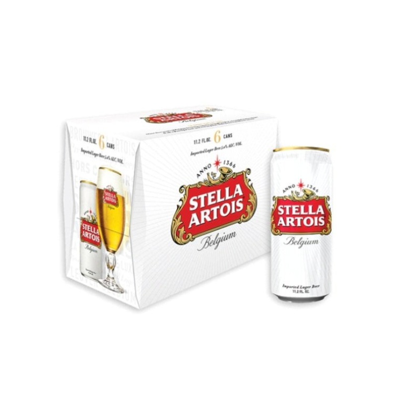STELLA ARTOIS Lager 6 Pack Cans