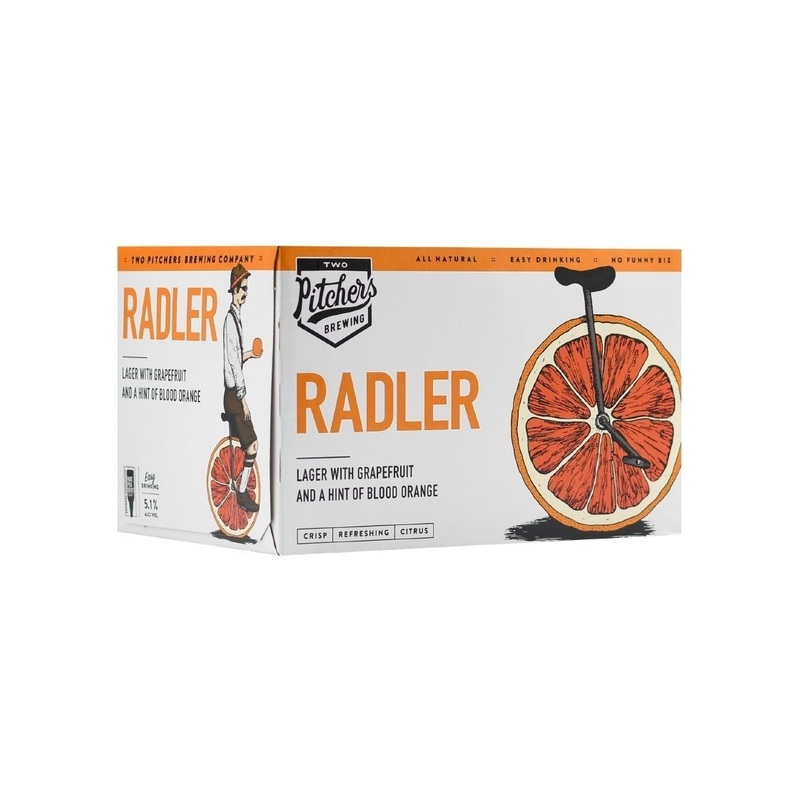 TWO PITCHER'S BREWING Grapefruit & Blood Orange Radler 6pk