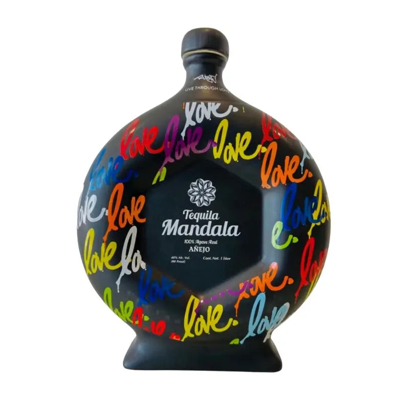 Mandala Live Through Love Limited Edition Ceramic Anejo Tequila 1L