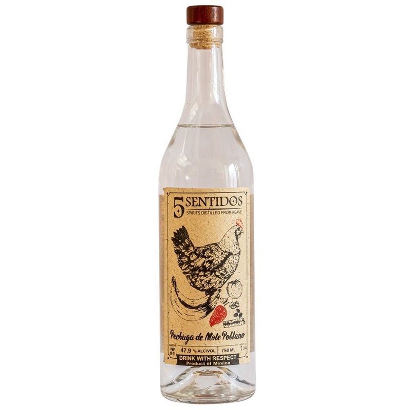 5 Sentidos Pechuga de Mole Poblano Agave Spirit 750ML