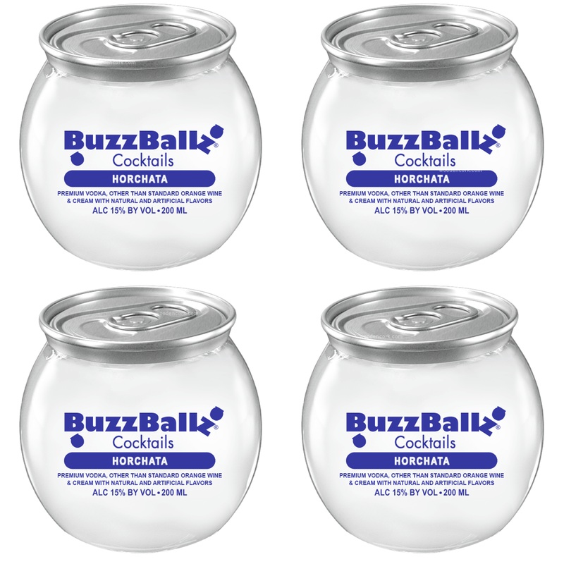 BuzzBallz Horchata Pre-Mixed Cocktails 4-Pack