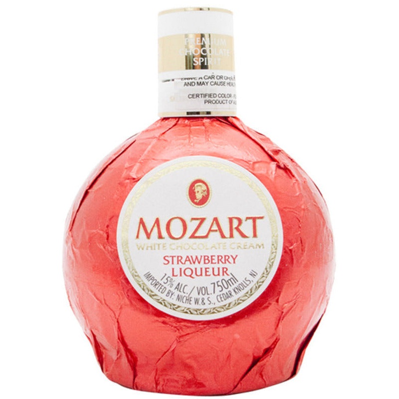 Mozart White Chocolate Strawberry Cream Liqueur