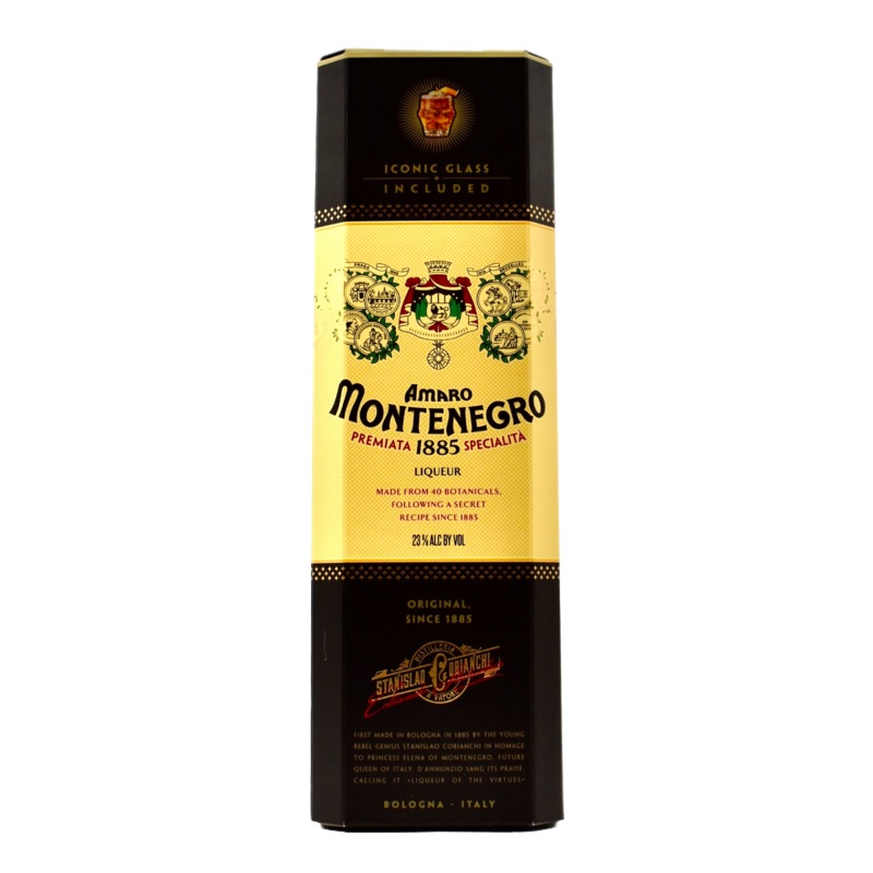 Montenegro Amaro Liqueur Gift Set 750ml