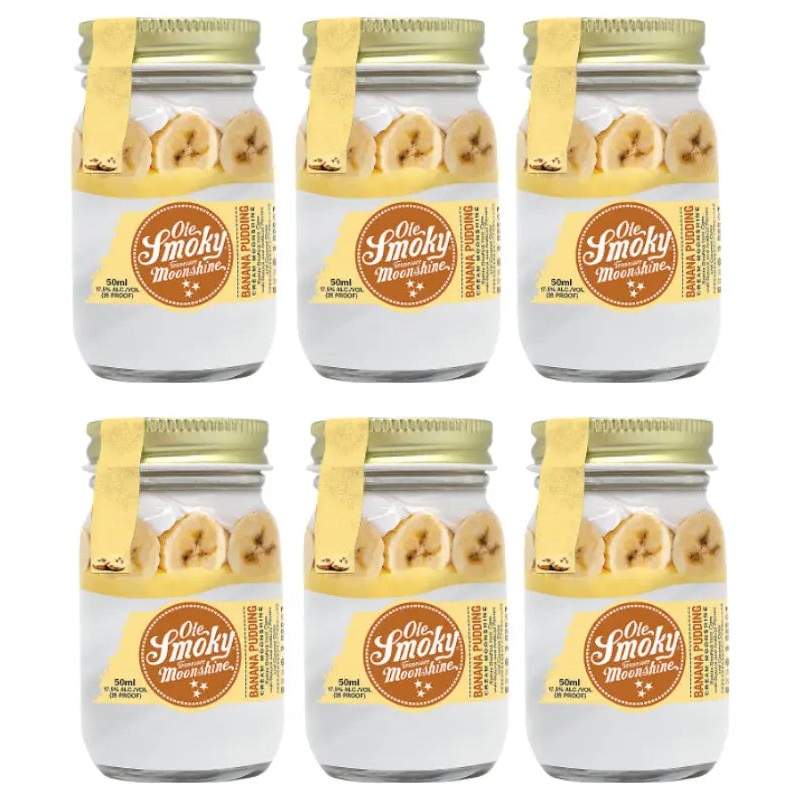 Ole Smoky Banana Pudding Cream Moonshine Minis 6 x 50mL