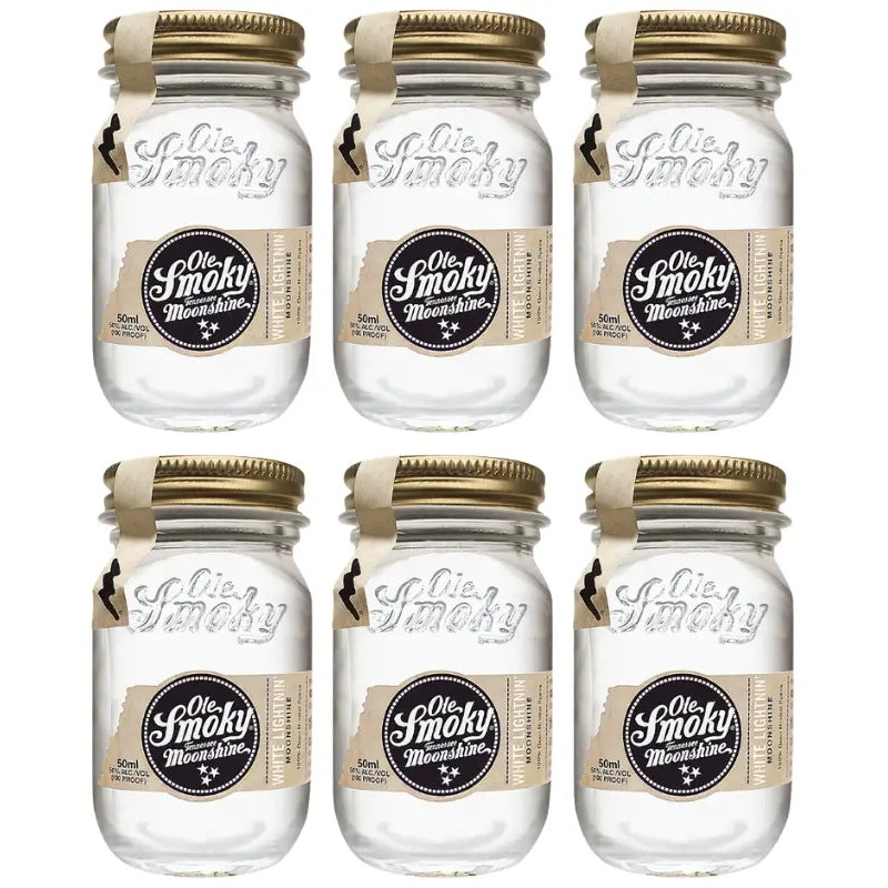 Ole Smoky White Lightning Moonshine Minis 6 x 50mL