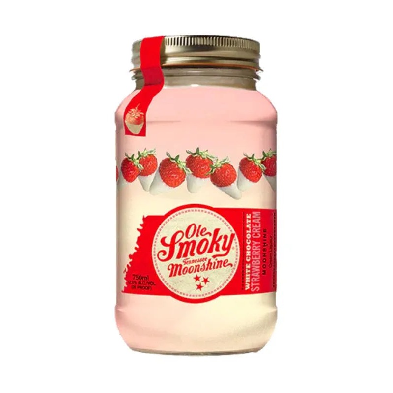 Ole Smoky White Chocolate Strawberry Cream Moonshine 750mL