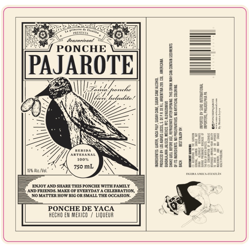 Pajarote Ponche De Yaca Liqueur