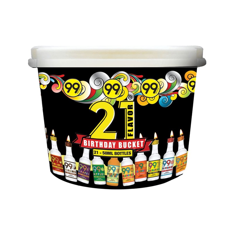 99 Happy Birthday Party Bucket 50ml 21-Pack