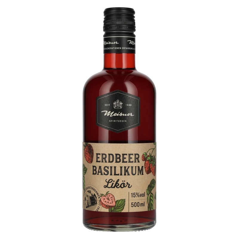 Meisner Erdbeer Basilikum Likoer 15% Vol. 0,5l