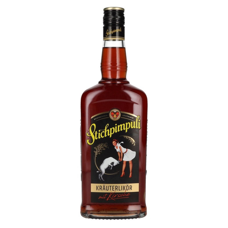 Stichpimpuli Bockforcelorum herbal liqueur with cherry 35% Vol. 0,7l