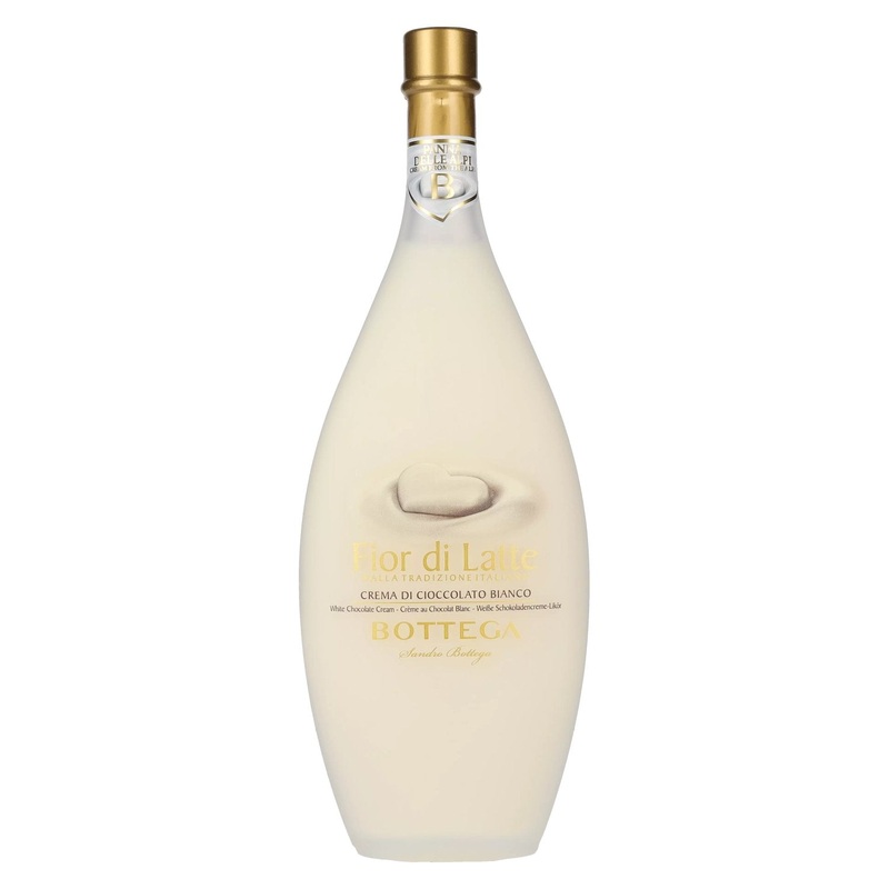 Bottega Fior di Latte Crema di CIOCCOLATO BIANCO Cream Liqueur 15% Vol. 0,5l