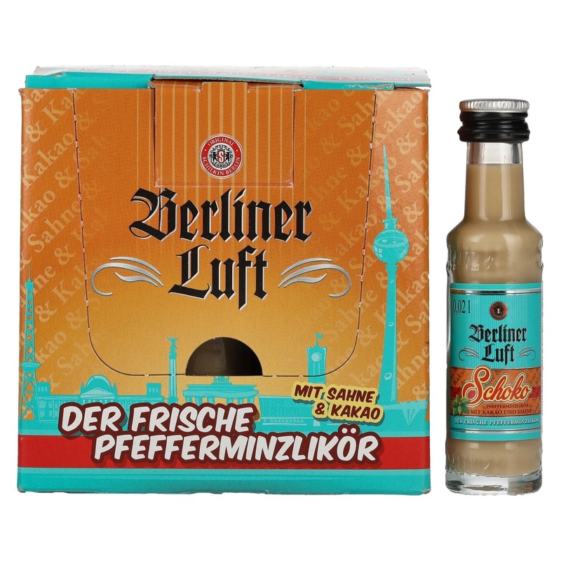 Berliner Luft SCHOKO The Fresh Peppermint Liqueur 15% Vol. 24x0,02l