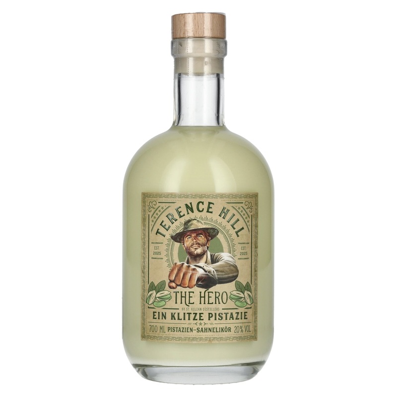 Terence Hill THE HERO EIN KLITZE PISTAZIE Cream Liqueur 20% Vol. 0,7l