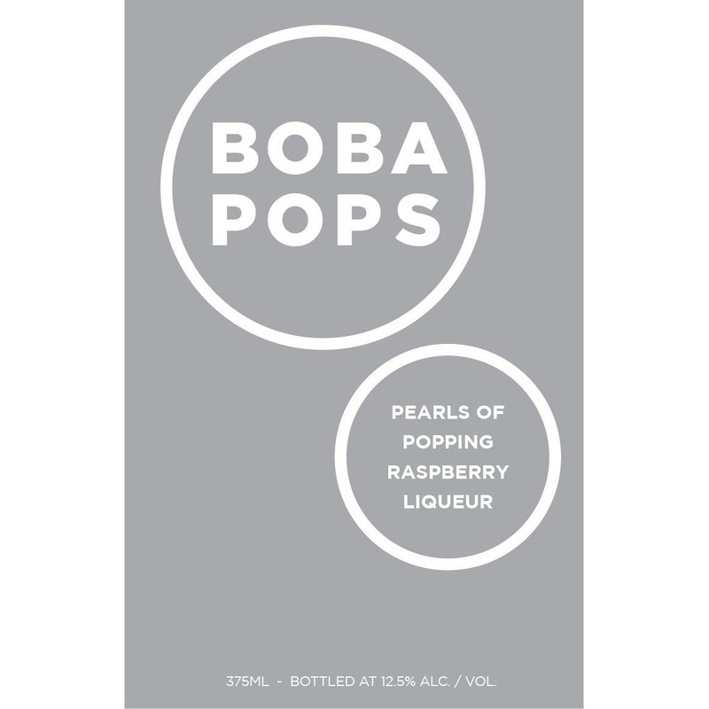 Boba Pops Raspberry Liqueur Pearls of Popping Spirits 375mL