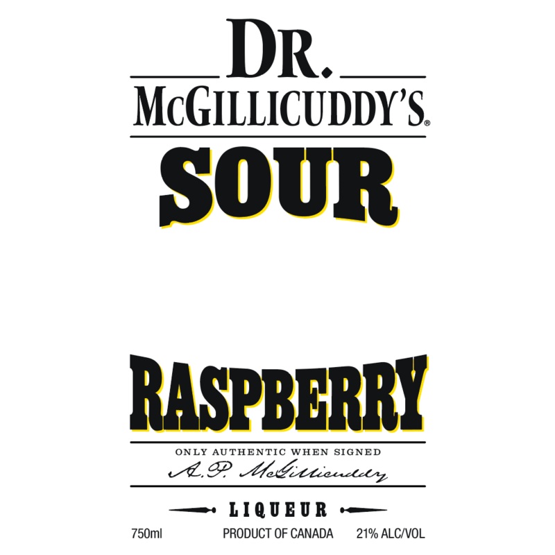 Dr. McGillicuddy's Sour Raspberry Liqueur
